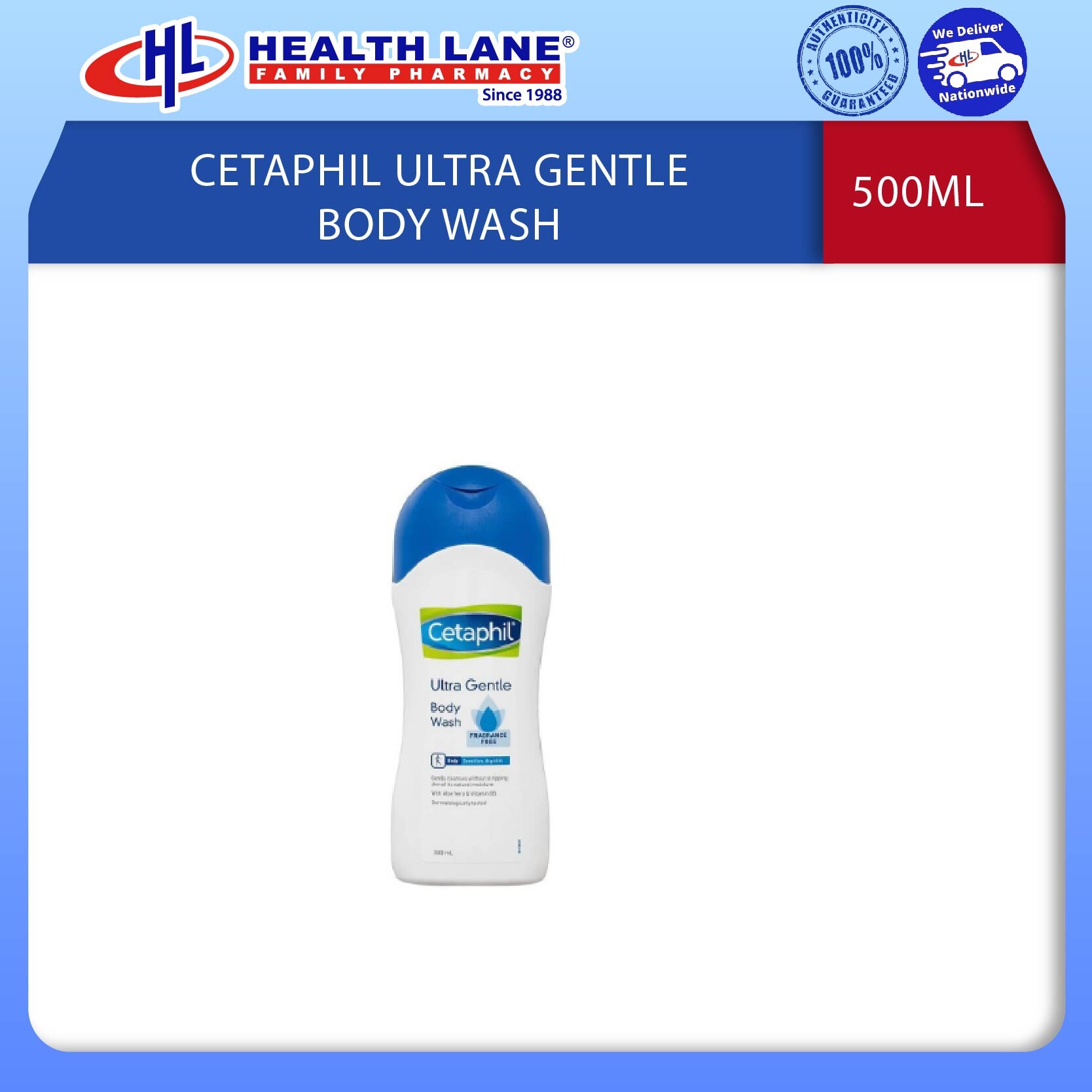 CETAPHIL ULTRA GENTLE SABUN BADAN 500ML 